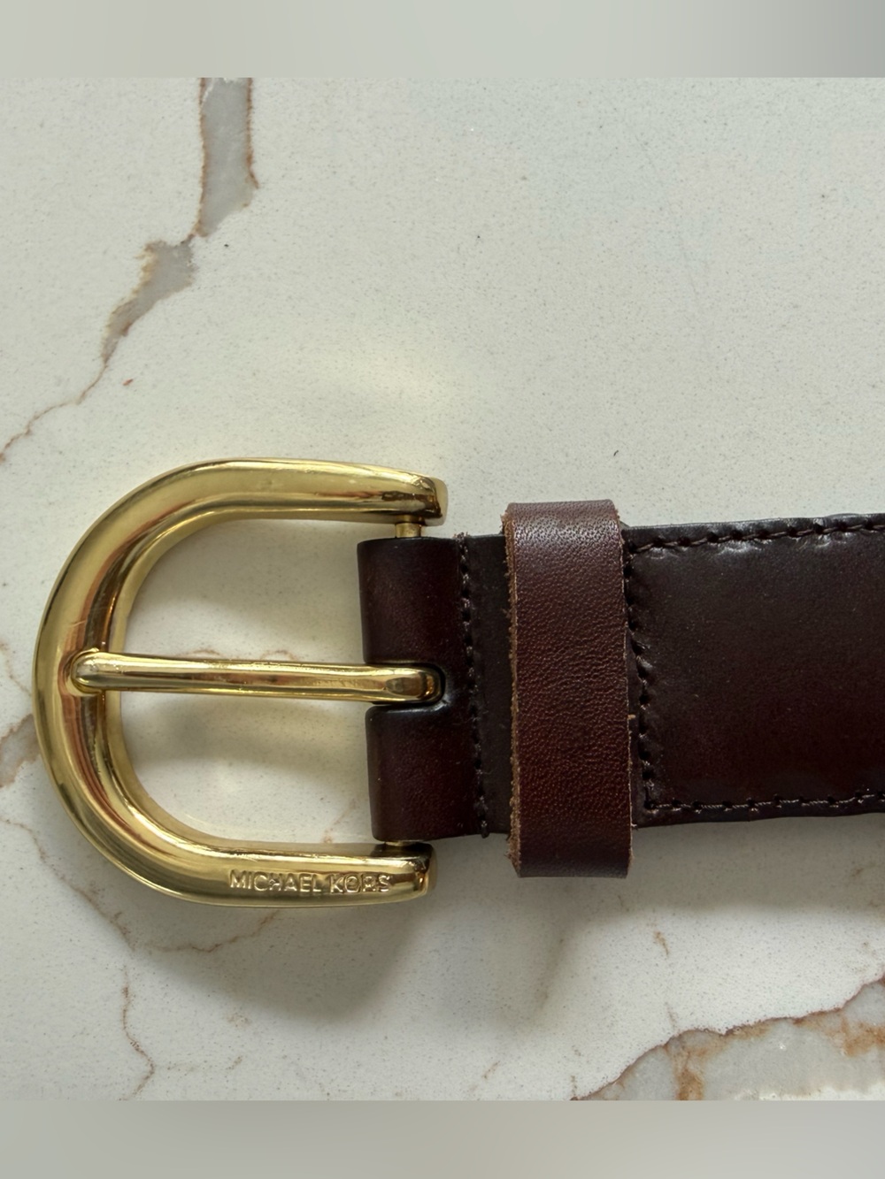 NWOT Michael Kors Braided Leather Belt #551359 size M